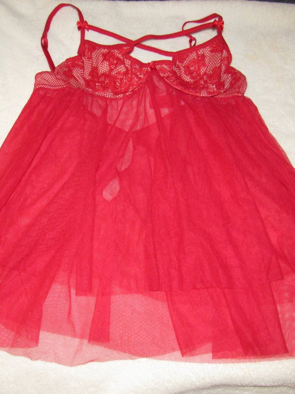 Jezebel Red nighty Size Small